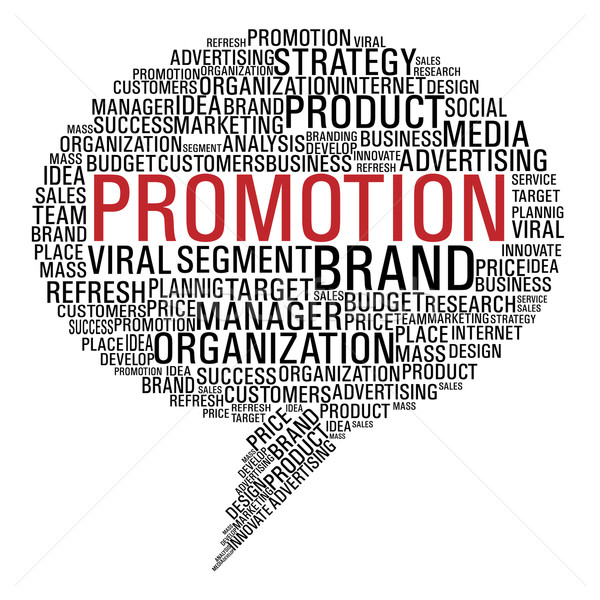 [[stock_photo]]: Marketing · promotion · bulle · forme · mots · isolé