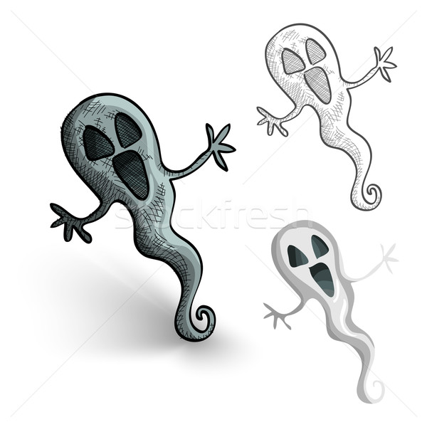 Foto stock: Halloween · aislado · establecer