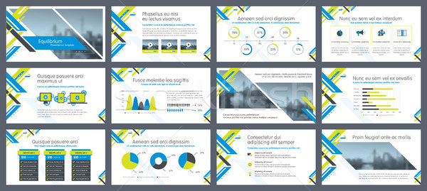 Elements of infographics for presentations templates Stock photo © cifotart