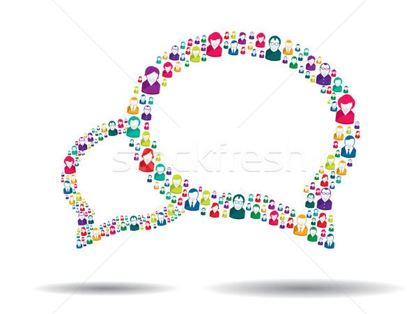 Bolla comunicazione illustrazione vettore business abstract Foto d'archivio © cifotart