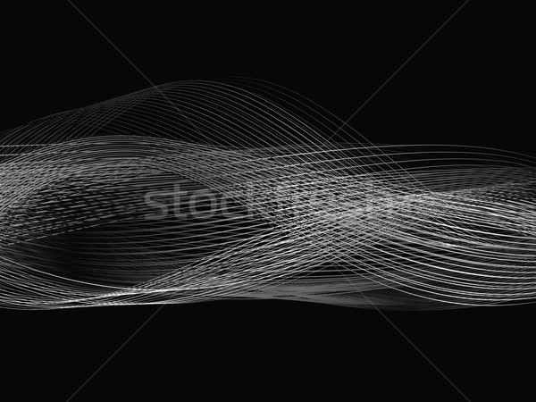 Resumen blanco línea gris ola gris Foto stock © cifotart