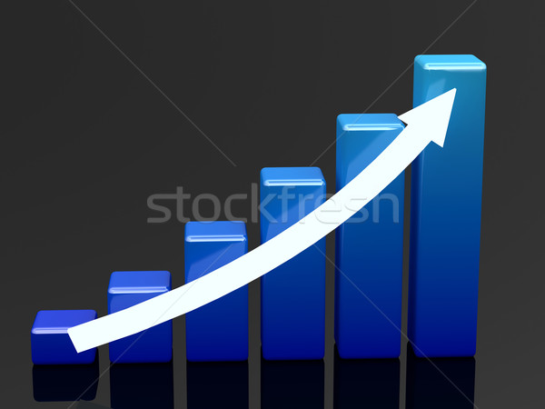 Lumineuses graphique bleu noir affaires argent [[stock_photo]] © Ciklamen