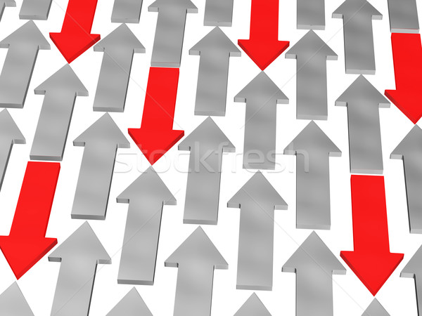 Pijlen Rood grijs witte computer teken Stockfoto © Ciklamen