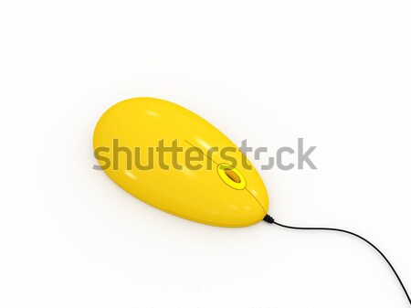 Yellow Computer Mouse Stock photo © Ciklamen