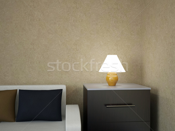 Faible lampe affaires maison fond chambre [[stock_photo]] © Ciklamen