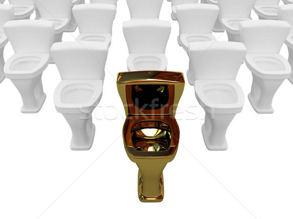 The golden toilet  Stock photo © Ciklamen