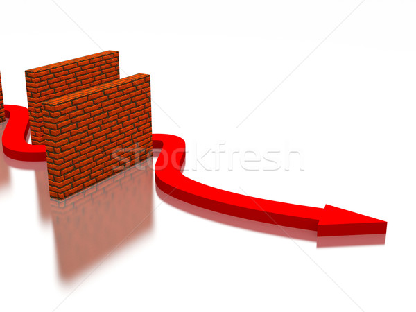 The red arrow  Stock photo © Ciklamen
