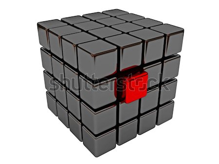 Red cube  Stock photo © Ciklamen