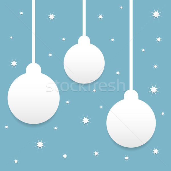 Bleu Noël étoiles résumé design [[stock_photo]] © Ciklamen