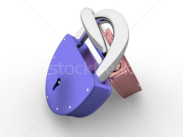 Two colored lock Stock photo © Ciklamen