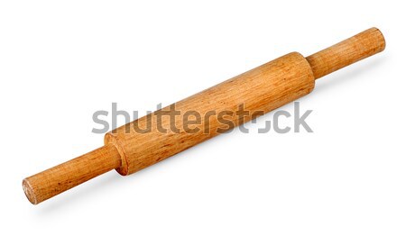 Stock photo: Small wooden rolling pin
