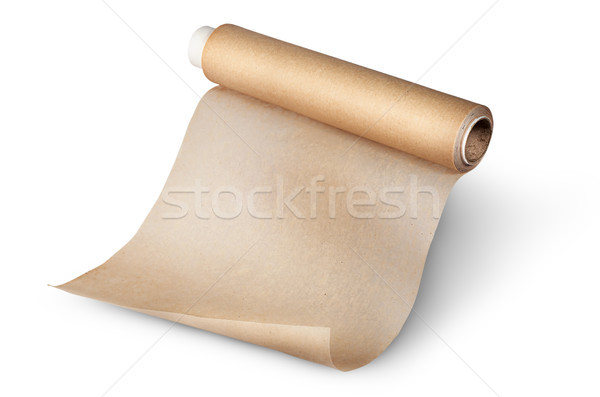 Unwound roll of parchment paper for baking Stock photo © Cipariss