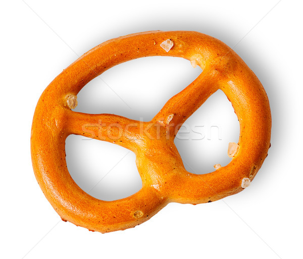 Single crunchy pretzels with salt Stock photo © Cipariss