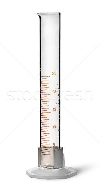 Empty chemical measuring cylinder Stock photo © Cipariss