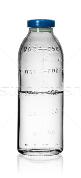 Medical bottles for infusions with physiological saline isolated Stock photo © Cipariss