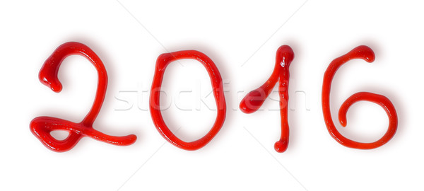 New Year 2016 ketchup Stock photo © Cipariss