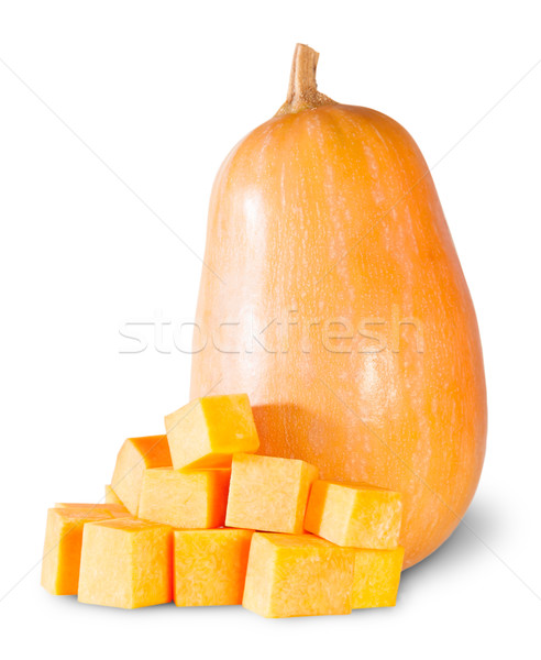 Pumpkin Entirely And Diced Stock photo © Cipariss