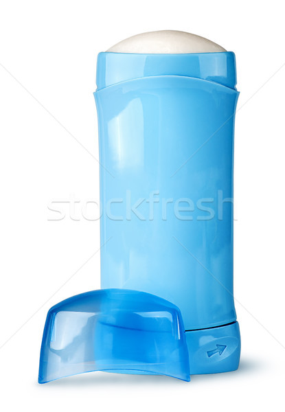 Kék dezodor konténer sapka izolált fehér Stock fotó © Cipariss