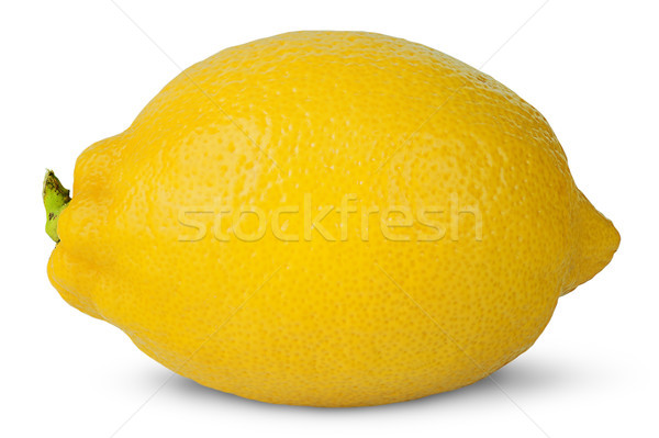 Stock foto: Voll · erfrischend · Zitrone · isoliert · weiß · Essen