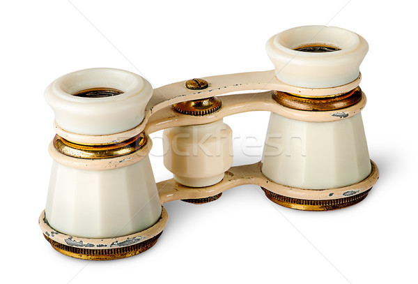 Old vintage pair of opera glasses vertically Stock photo © Cipariss