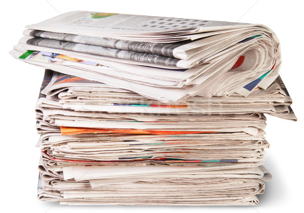 Stack Of Newspapers And The Roll Stock photo © Cipariss