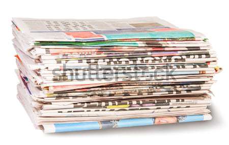 Stack Of Newspapers Bandaged Rope Stock photo © Cipariss