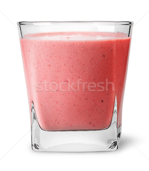 Banana strawberry smoothies in glass Stock photo © Cipariss