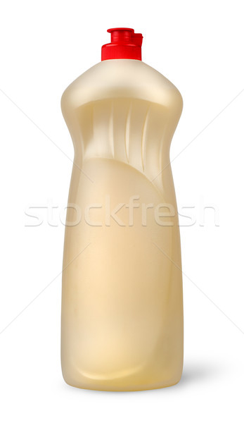 塑料 瓶 洗滌劑 孤立 白 工作 商業照片 © Cipariss