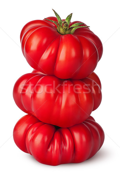 Stack of fresh heirloom tomatoes Stock photo © Cipariss