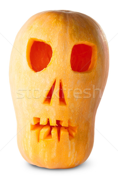 Skull Pumpkin Halloween Jack O_Lantern Stock photo © Cipariss