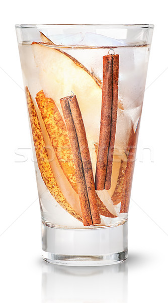 Refreshing lemonade cinnamon with pear Stock photo © Cipariss