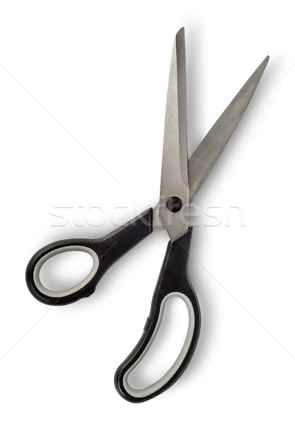 Disclosed big scissors with black handles Stock photo © Cipariss