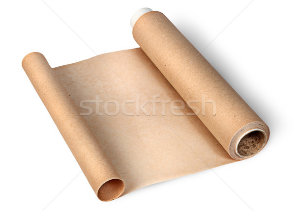 Parchment paper for baking unwound from two sides Stock photo © Cipariss