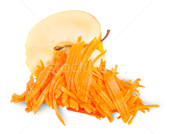 Half An Apple With Grated Carrot Stock photo © Cipariss