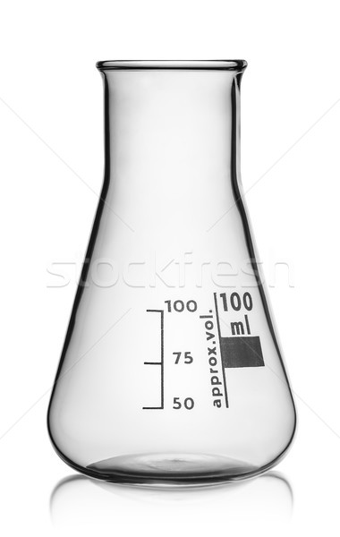In front glass conical flask Stock photo © Cipariss