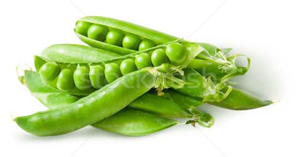 Pile green peas in pods Stock photo © Cipariss