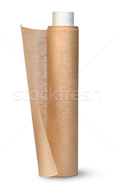Uncoil roll of parchment vertically Stock photo © Cipariss