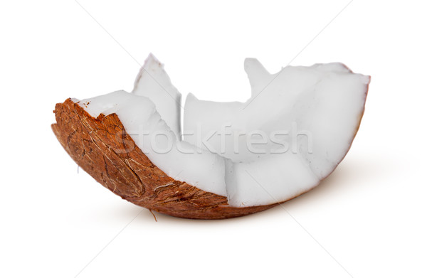 Single piece of coconut pulp Stock photo © Cipariss