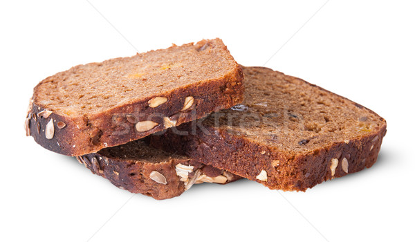 Several pieces of unleavened bread with seeds Stock photo © Cipariss
