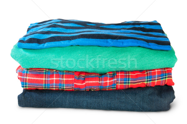 Stack Of Four Types Of Clothes Stock photo © Cipariss