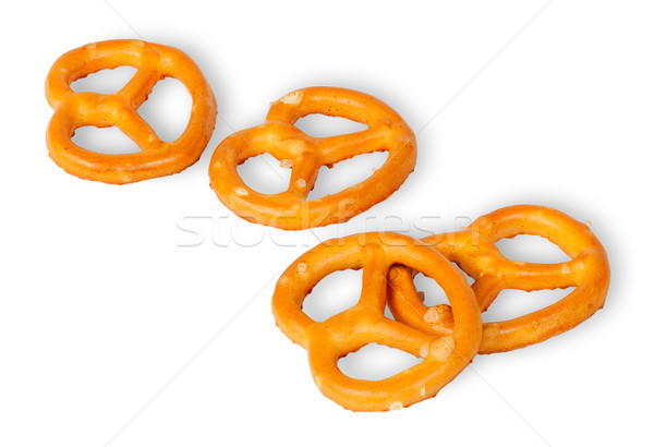 Some crunchy pretzels with salt Stock photo © Cipariss