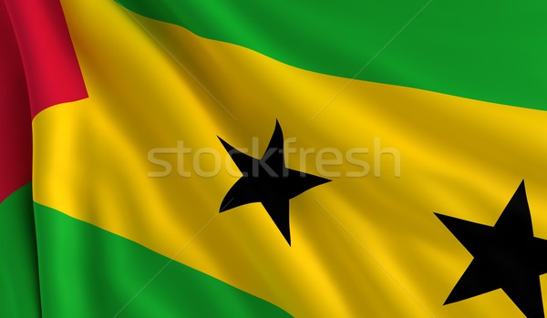 Flag of Sao Tome and Principe Stock photo © cla78