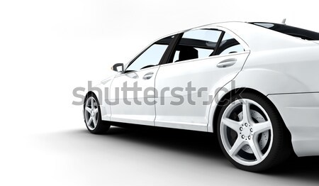 White fast car Stock photo © cla78