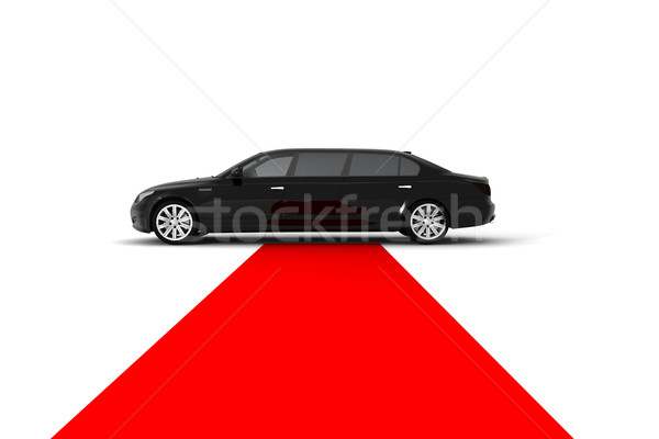 Nero limousine tappeto rosso auto film successo Foto d'archivio © cla78