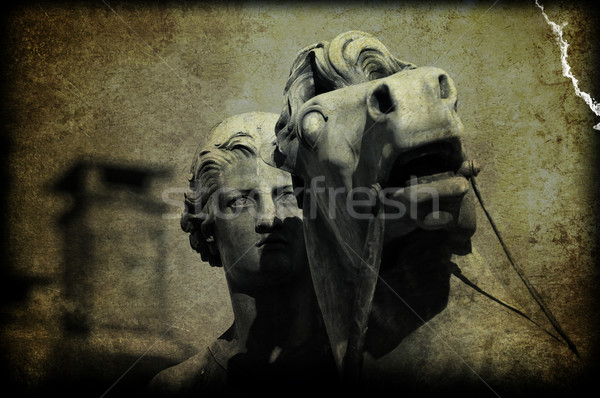 Burn paper of horse Stock photo © cla78