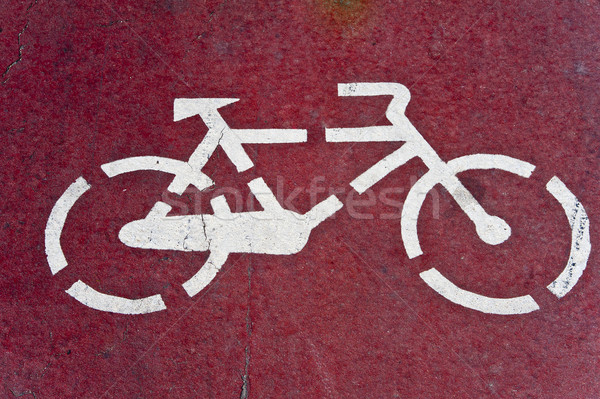 White bikes sign Stock photo © cla78