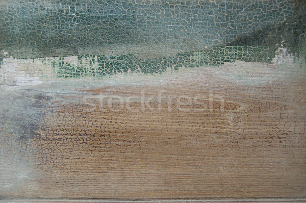 Gebarsten lichtgroen grunge hout textuur bouw Stockfoto © cla78