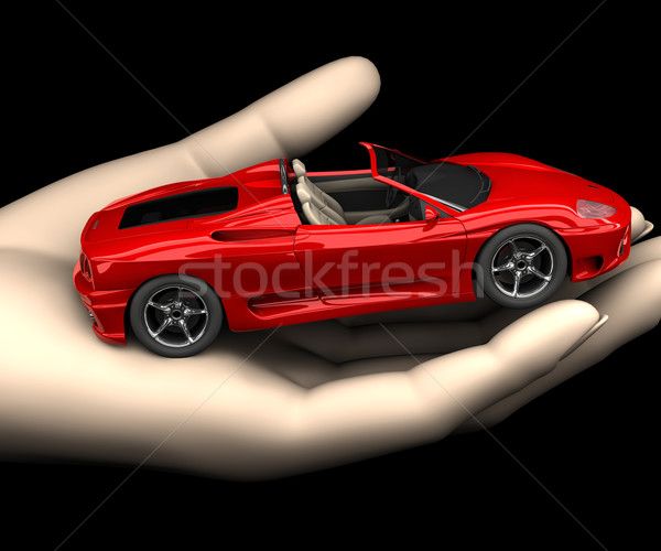 Car in hand Stock photo © cla78