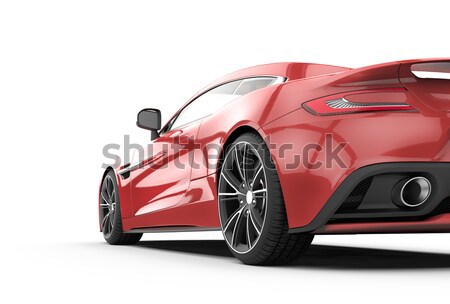 Rot Auto Sport eleganten beleuchtet Stock foto © cla78