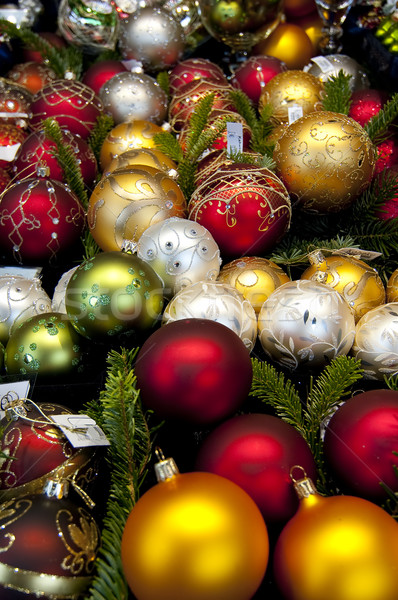 Christmas nice kolorowy drzewo szkła Zdjęcia stock © cla78